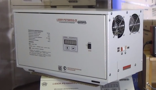 Стабилизатор напряжения LIDER PS7500-SQ-25